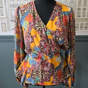 Robert Graham Elise Animal Print Blouse